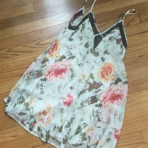 Rose Printed Slip Dress